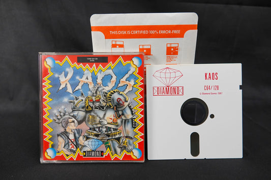 Kaos - CBM Commodore 64 C64 / 128 Diskette - CiB Komplett - Englisch