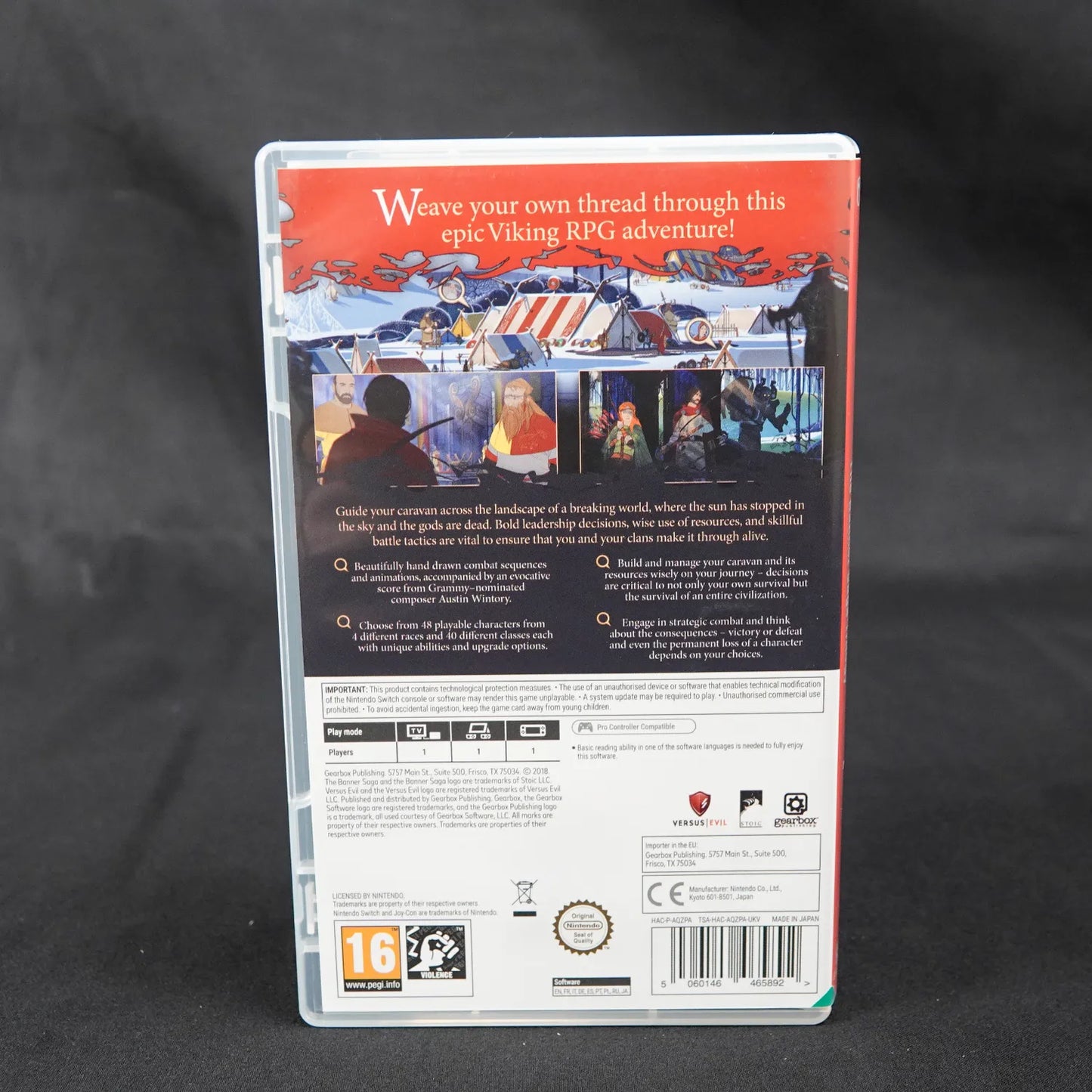 The Banner Saga Trilogy - Nintendo Switch Spiel - Englisch - Gebraucht