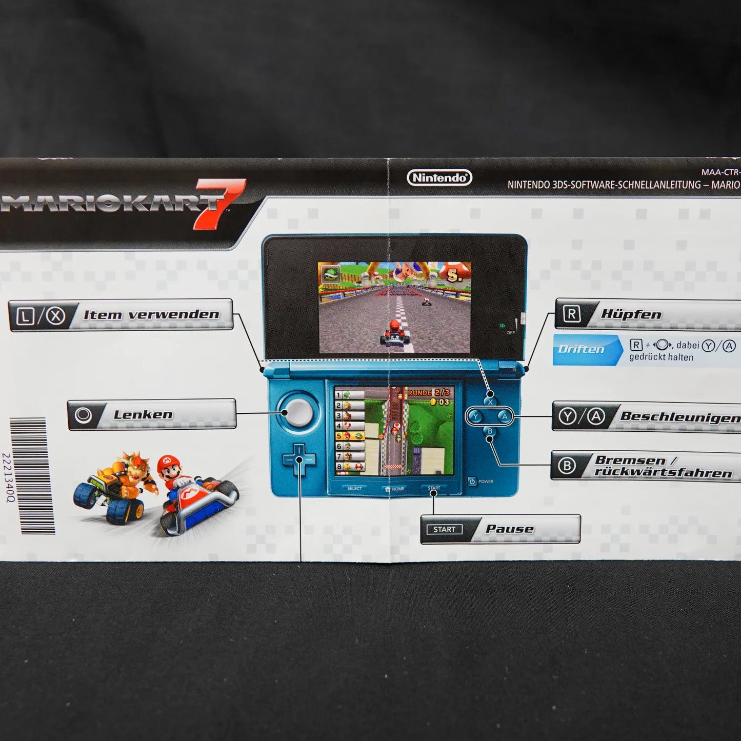 Mario Kart 7 - Nintendo 3DS Spiel - PAL - CiB - Deutsch - Gebraucht