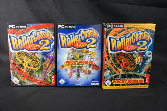 Roller Coaster Tycoon 2 + Expansion Pack Wacky Worlds - im Pappschuber - Deutsch