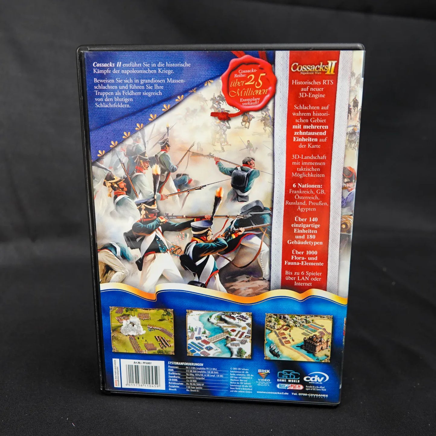 Cossacks II Gold - Napoleonic Wars + Battle for Europe - PC Game im Papp-Schuber