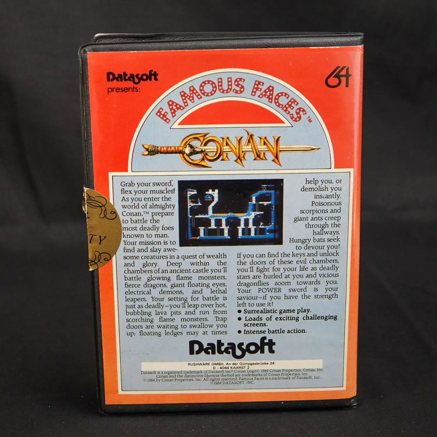 Famous Faces: Conan - CBM Commodore 64 C64 - CiB mit Anleitung - Englisch