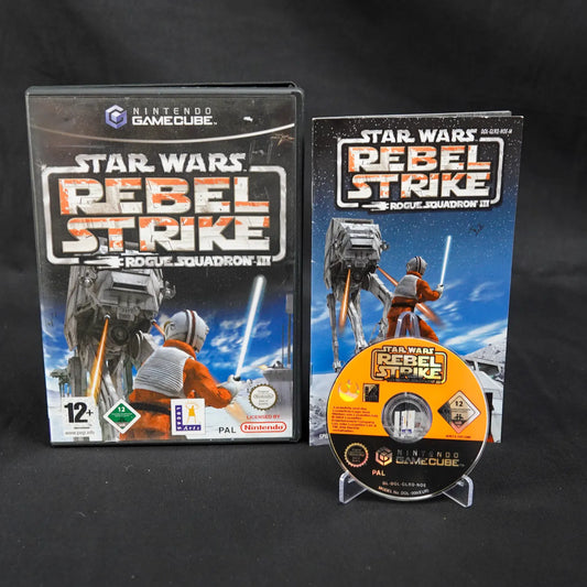 Star Wars Rebel Strike Rogue Squadron 3 - Nintendo Gamecube - CiB - PAL Deutsch