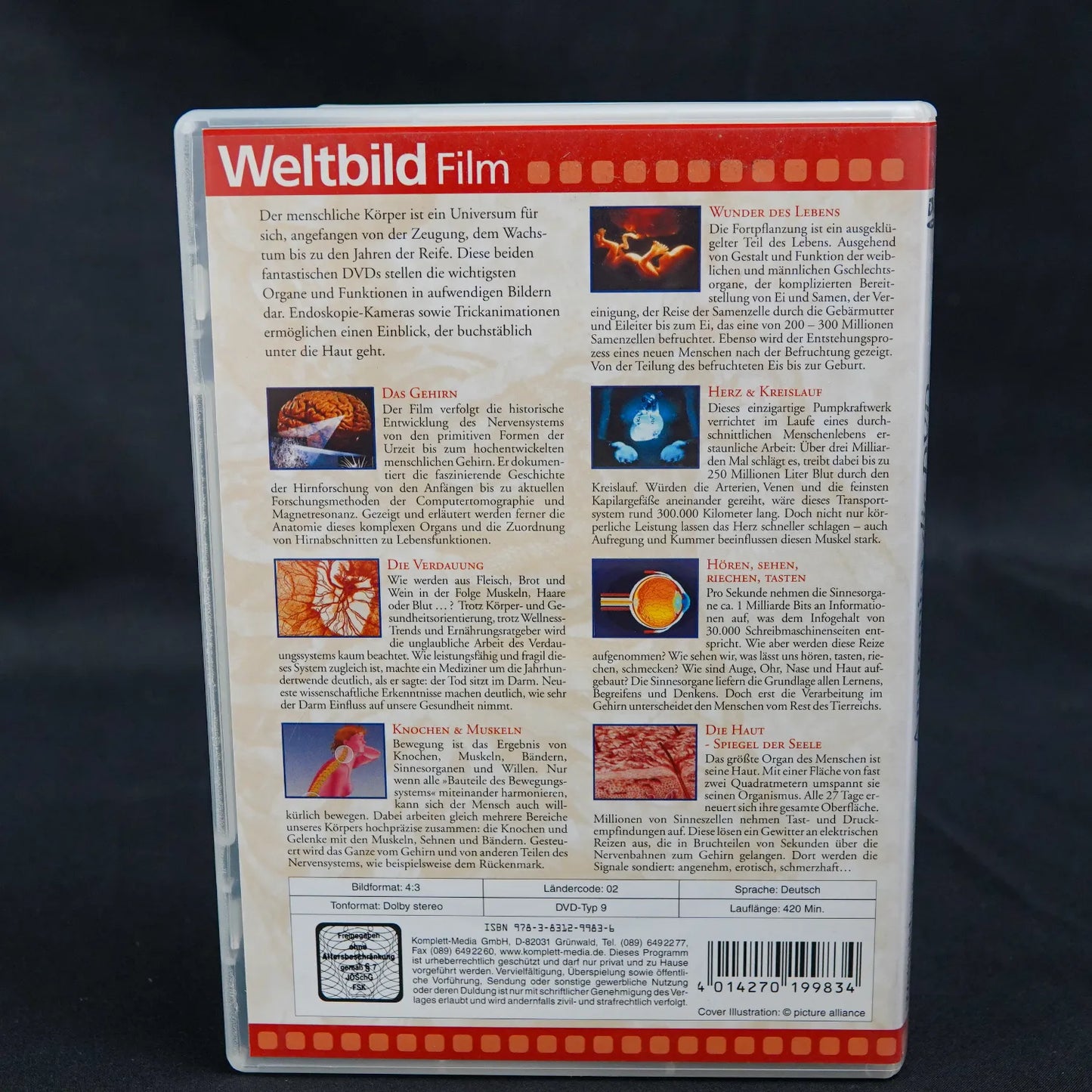 Anatomica die DVD - Lehrfilm von Weltbild Film - 420 min - Deutsch - Gebraucht