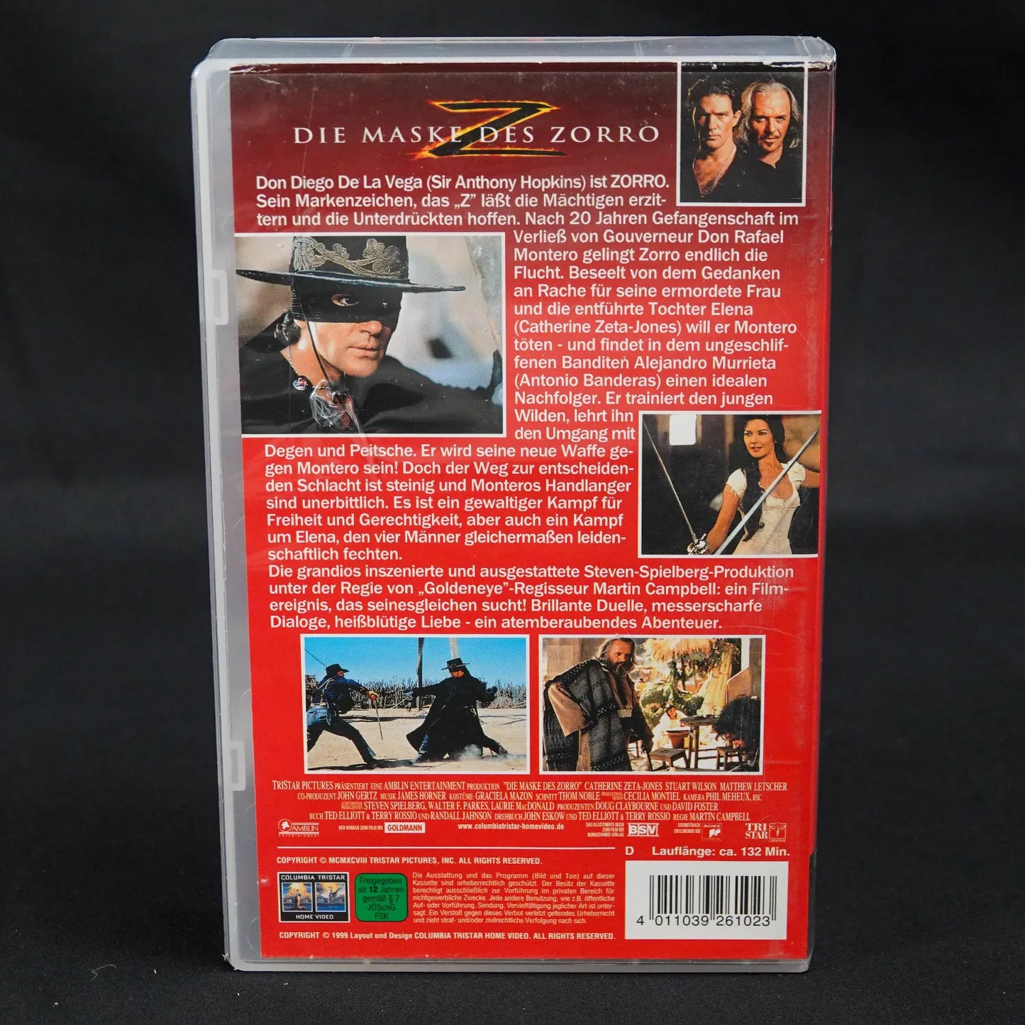 Die Maske des Zorro - VHS Video-Kassette - Deutsch - Gebraucht