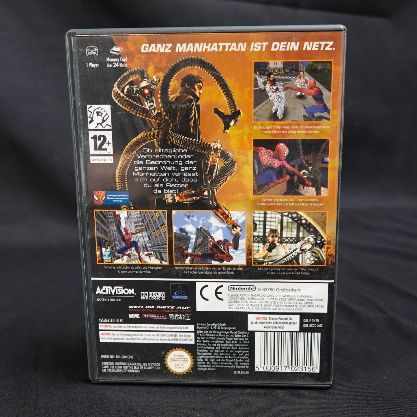 Spiderman 2 - Nintendo Gamecube Spiel - CiB - PAL - Deutsch - Gebraucht