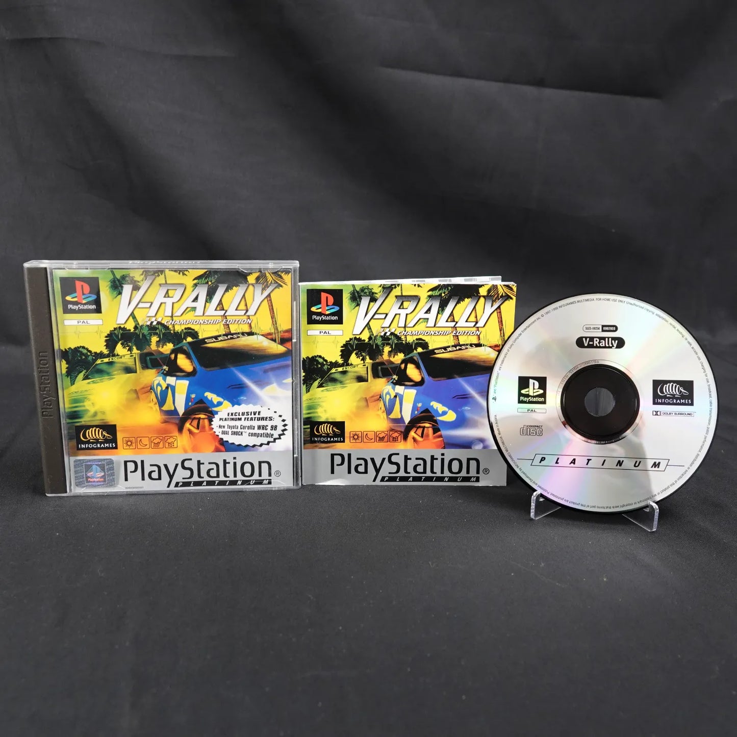 V-Rally - Championship Edition - Playstation 1 PS1 Platinum - CiB - PAL