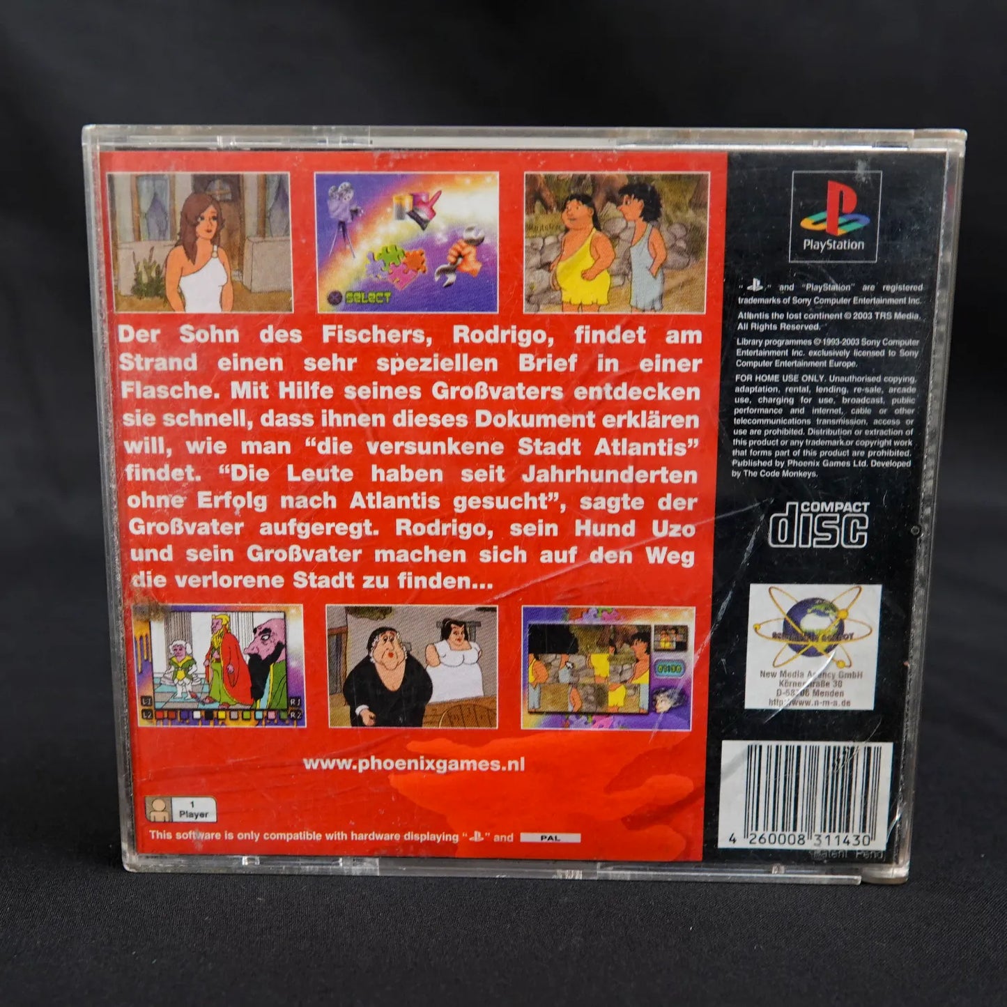 Atlantis: The Lost Continent - Playstation 1 PS1 Spiel - CiB mit Anleitung - PAL