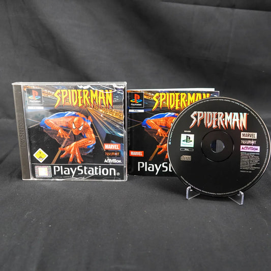 Spider-Man - Playstation 1 PS1 Spiel - CiB mit Anleitung - Case beschädigt - PAL