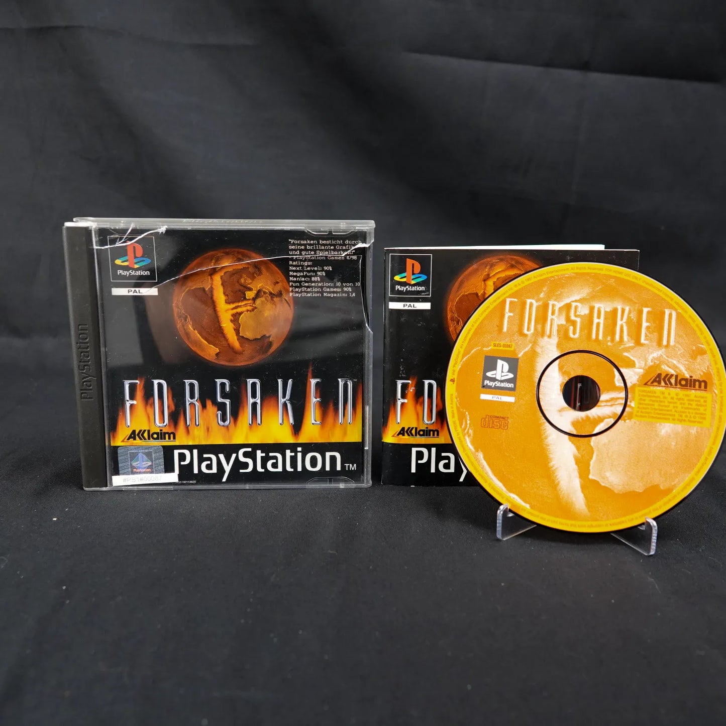 Forsaken - Playstation 1 PS1 Spiel - CiB mit Anleitung - Case beschädigt - PAL