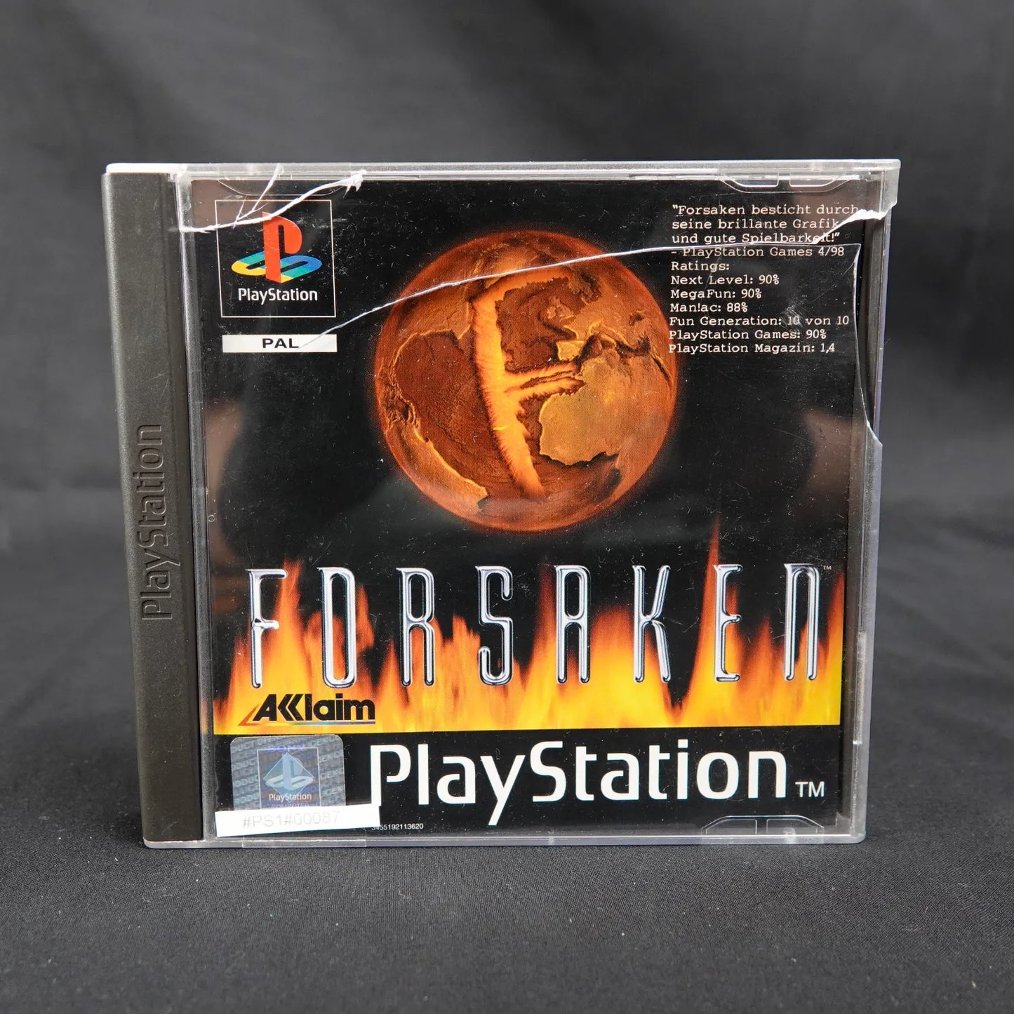 Forsaken - Playstation 1 PS1 Spiel - CiB mit Anleitung - Case beschädigt - PAL