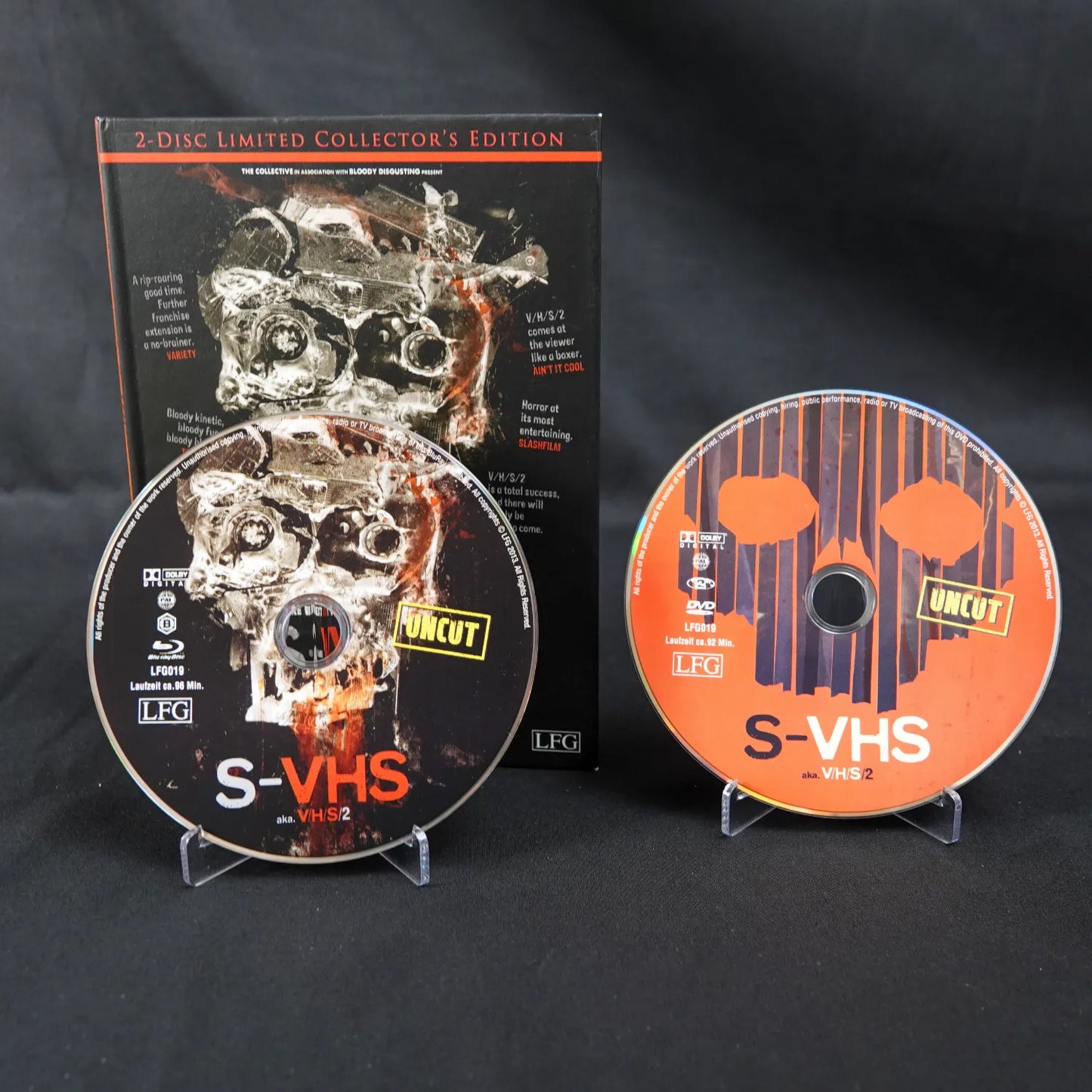 S-VHS aka. V/H/S/2 Uncut - Who's Tracking You? - Blue Ray Media Book - Deutsch