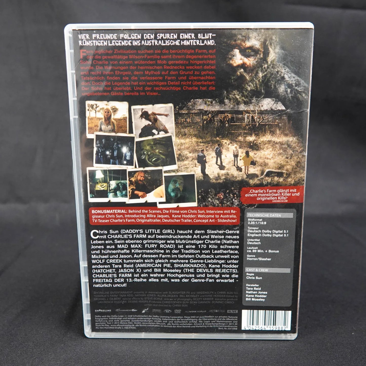 Charlies Farm - Ein Film von Chris Sun - Ungeschnittene Fassung - DVD - Deutsch