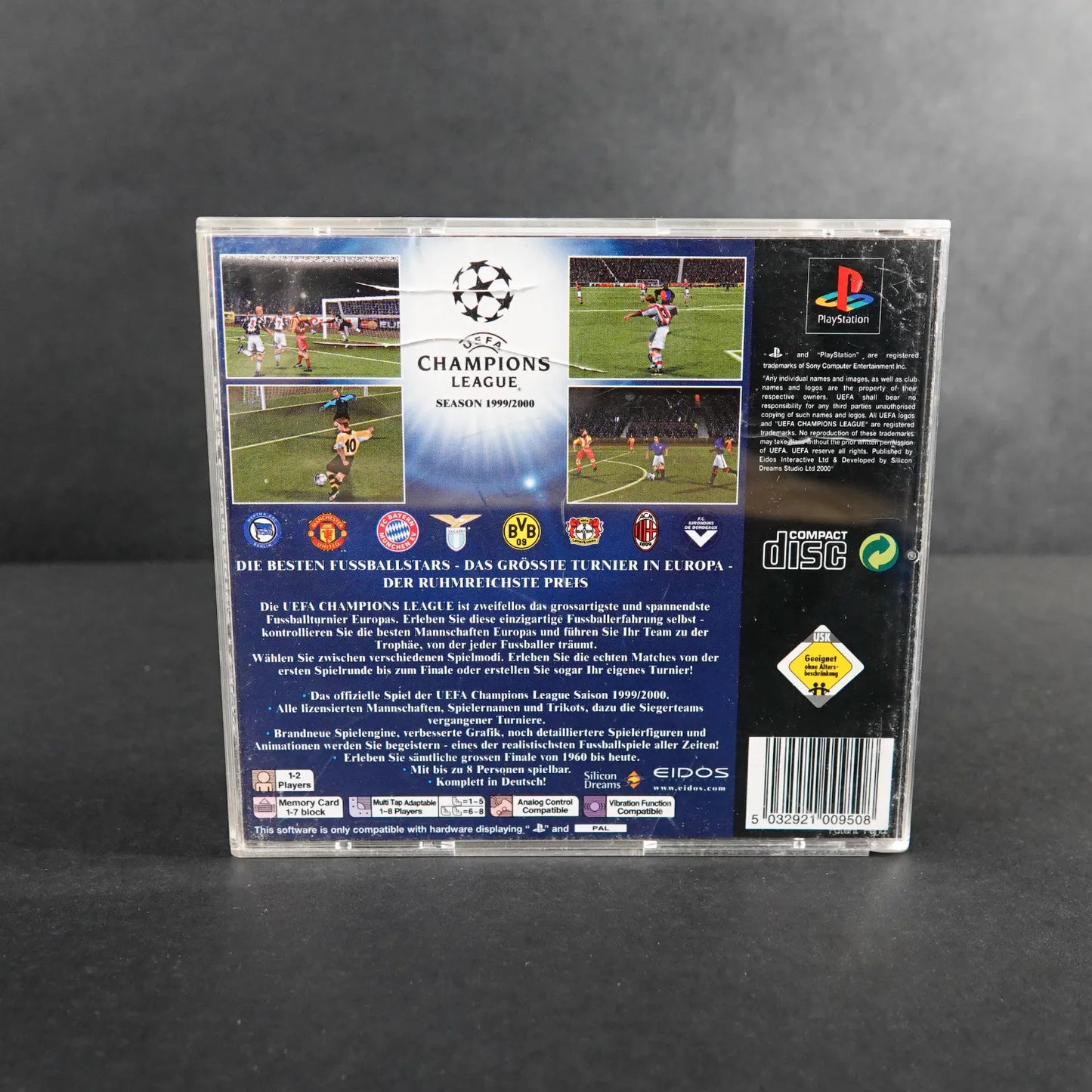 UEFA Champions League: Season 1999/2000  - Playsation 1 PS1 - CiB - Deutsch