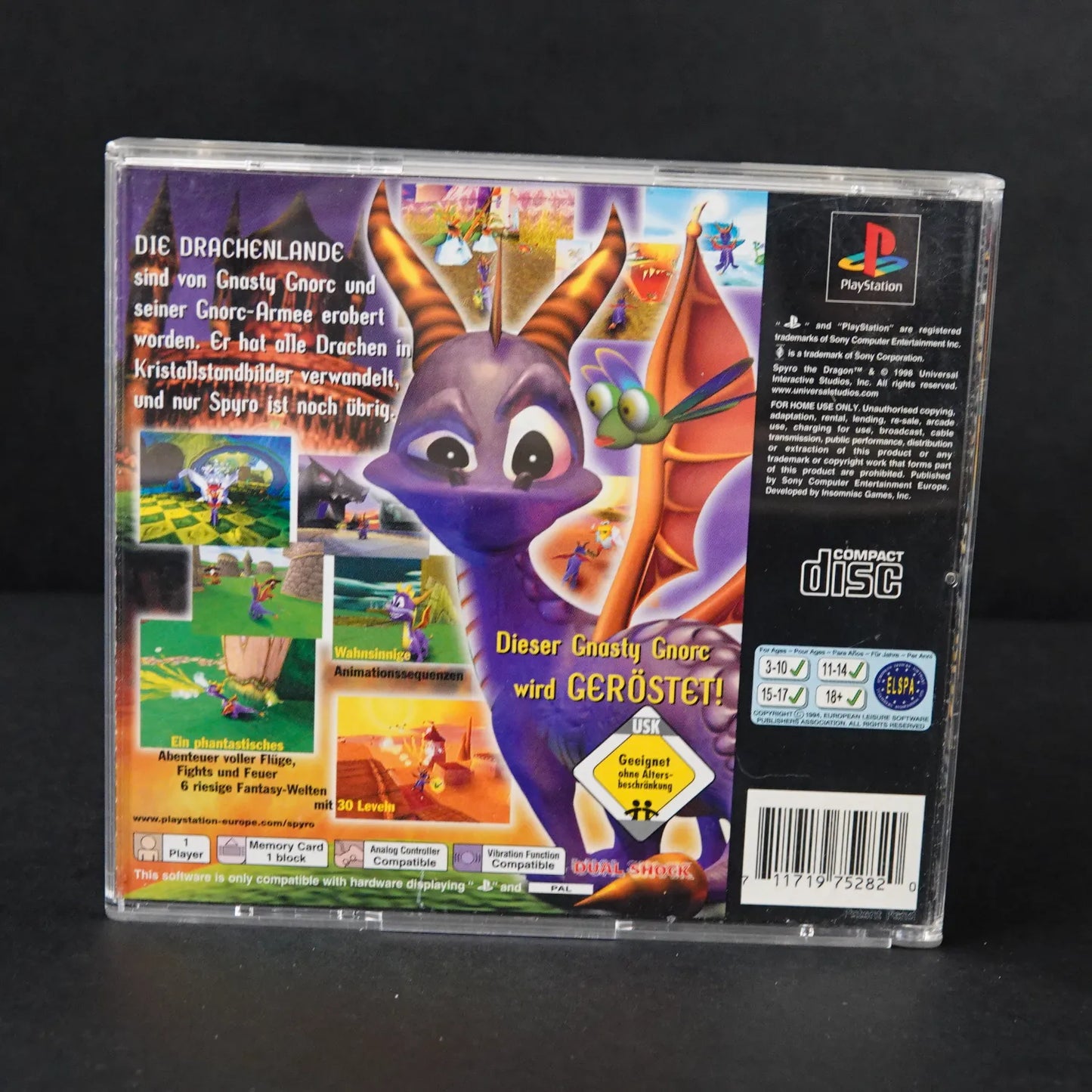 Spyro the Dragon - Playsation 1 PS1 - CiB mit Anleitung - Deutsch - Gebraucht