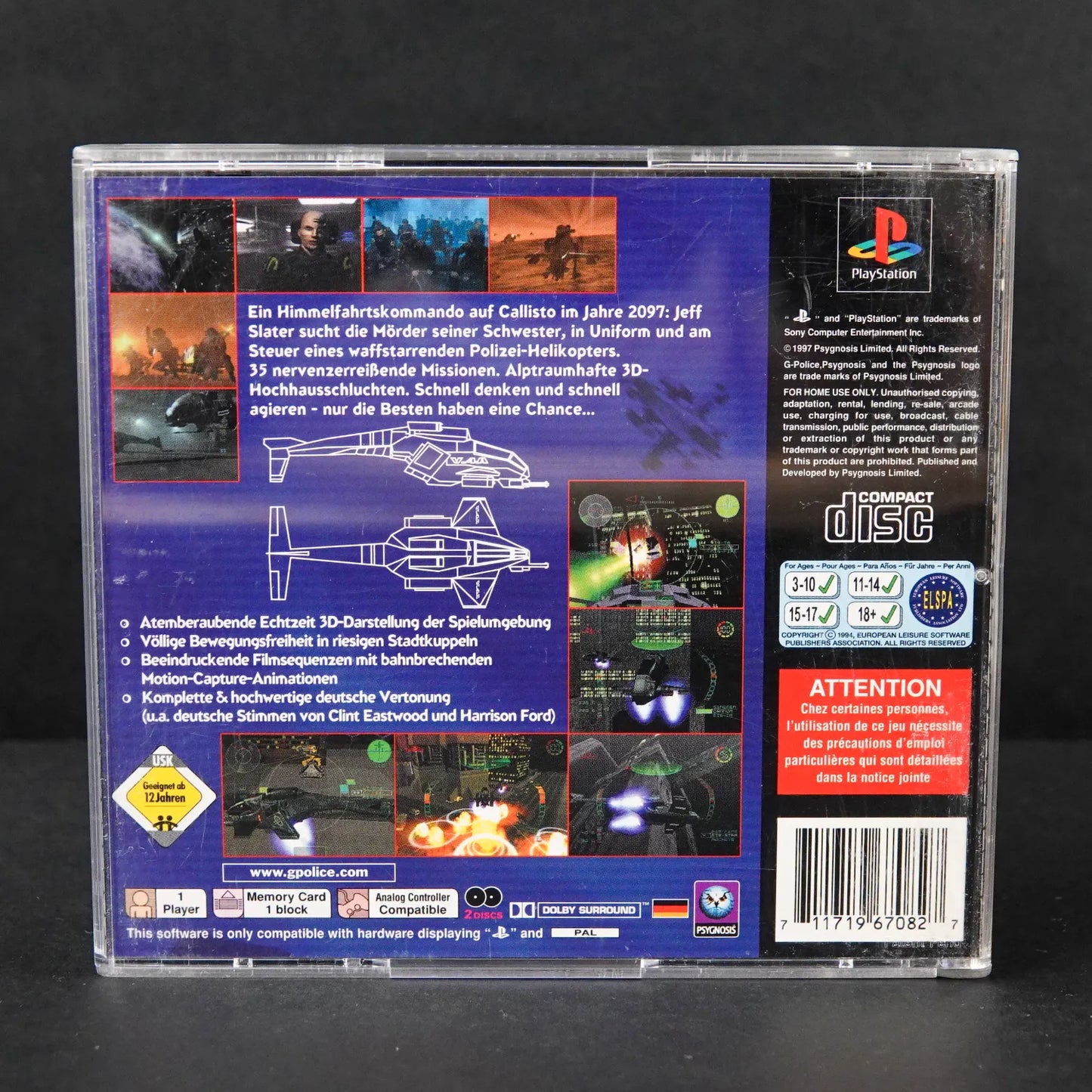 G-Police - Playsation 1 PS1 - CiB Komplett mit Anleitung - Deutsch - Gebraucht