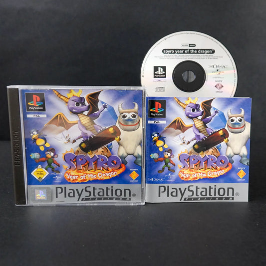 Spyro Year of the Dragon - Playsation 1 PS1 Platinum - CiB - Deutsch - Gebraucht