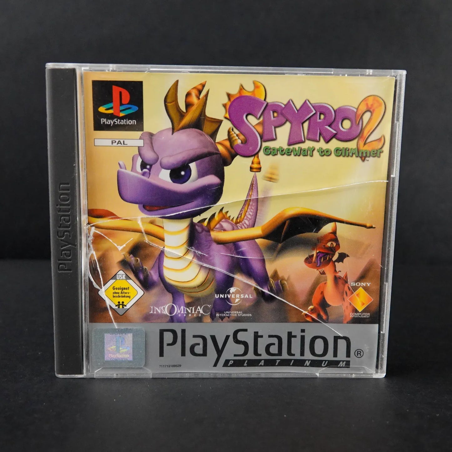 Spyro 2: Gateway to Glimmer - Playsation PS1 Platinum - CiB - Deutsch Gebraucht