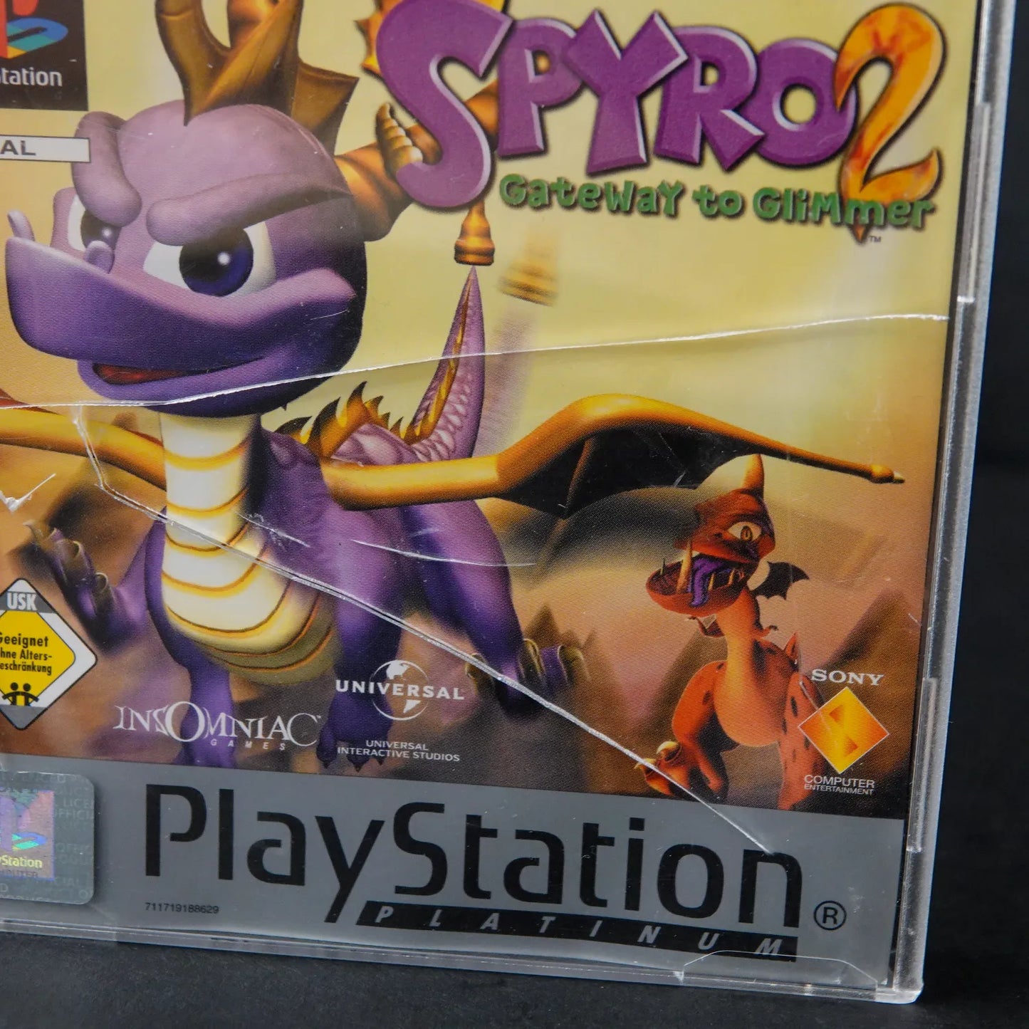 Spyro 2: Gateway to Glimmer - Playsation PS1 Platinum - CiB - Deutsch Gebraucht