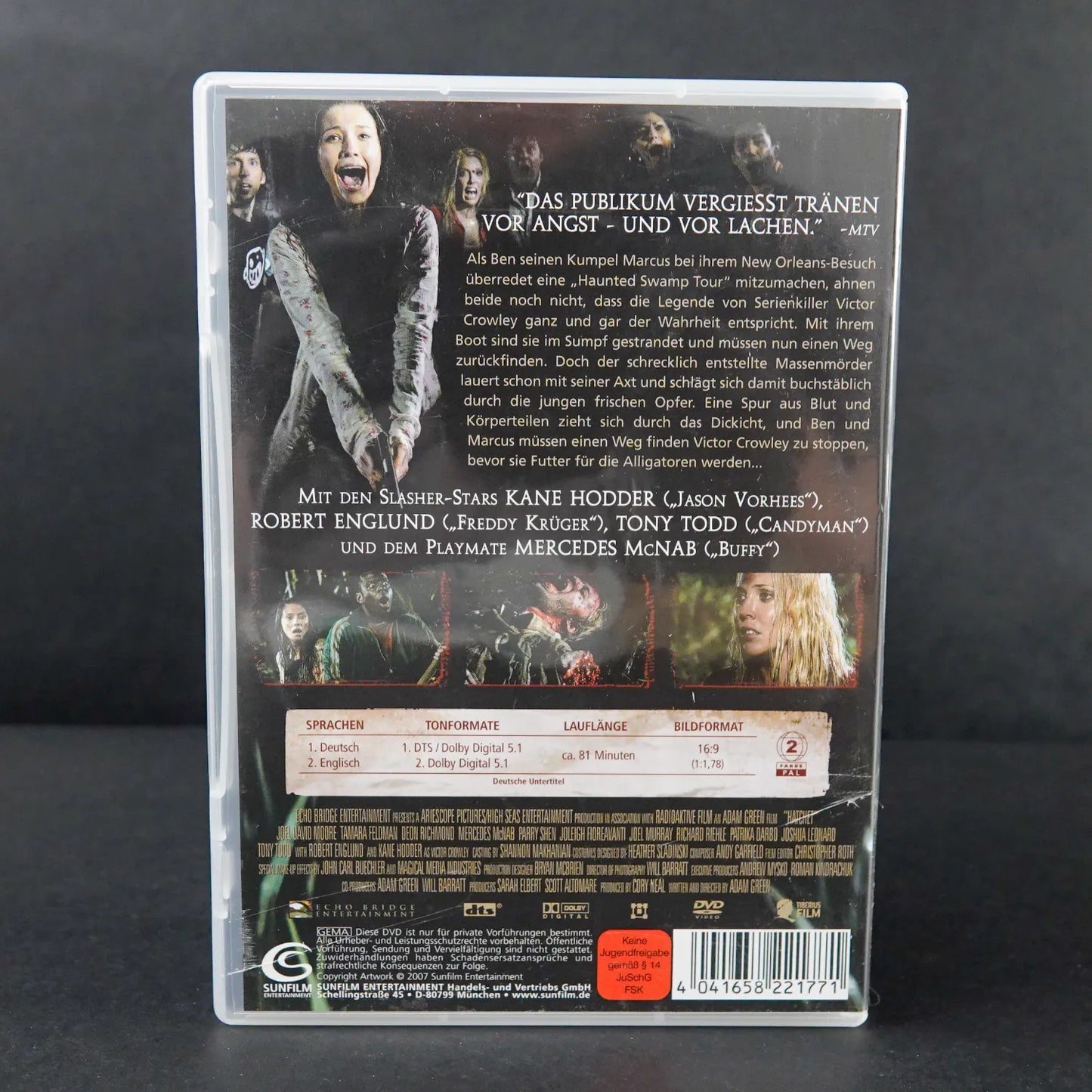 Hatchet - Old School American Horror - Uncut Version - DVD - Deutsch