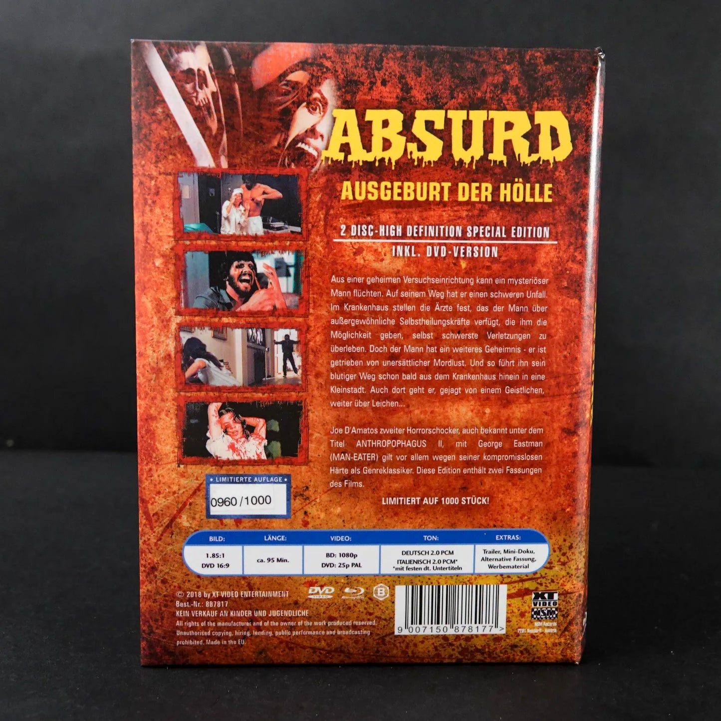 Absurd Ausgeburt der Hölle - Blue Ray Mediabook - Limitiert 960 / 1000 - Deutsch