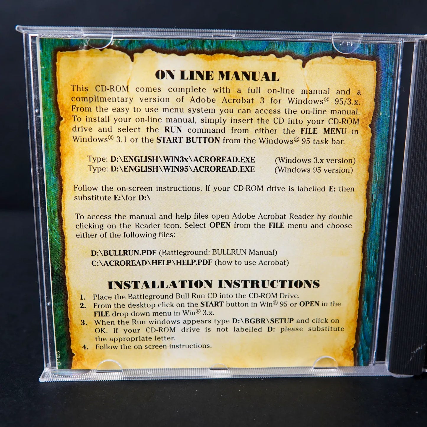 Battleground Bull Run 1861 - PC Game - Disc im Jewel Case - Englisch - Gebraucht