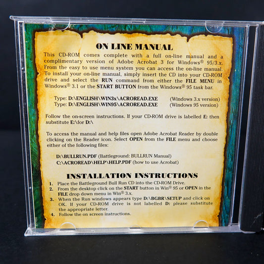 Battleground Bull Run 1861 - PC Game - Disc im Jewel Case - Englisch - Gebraucht