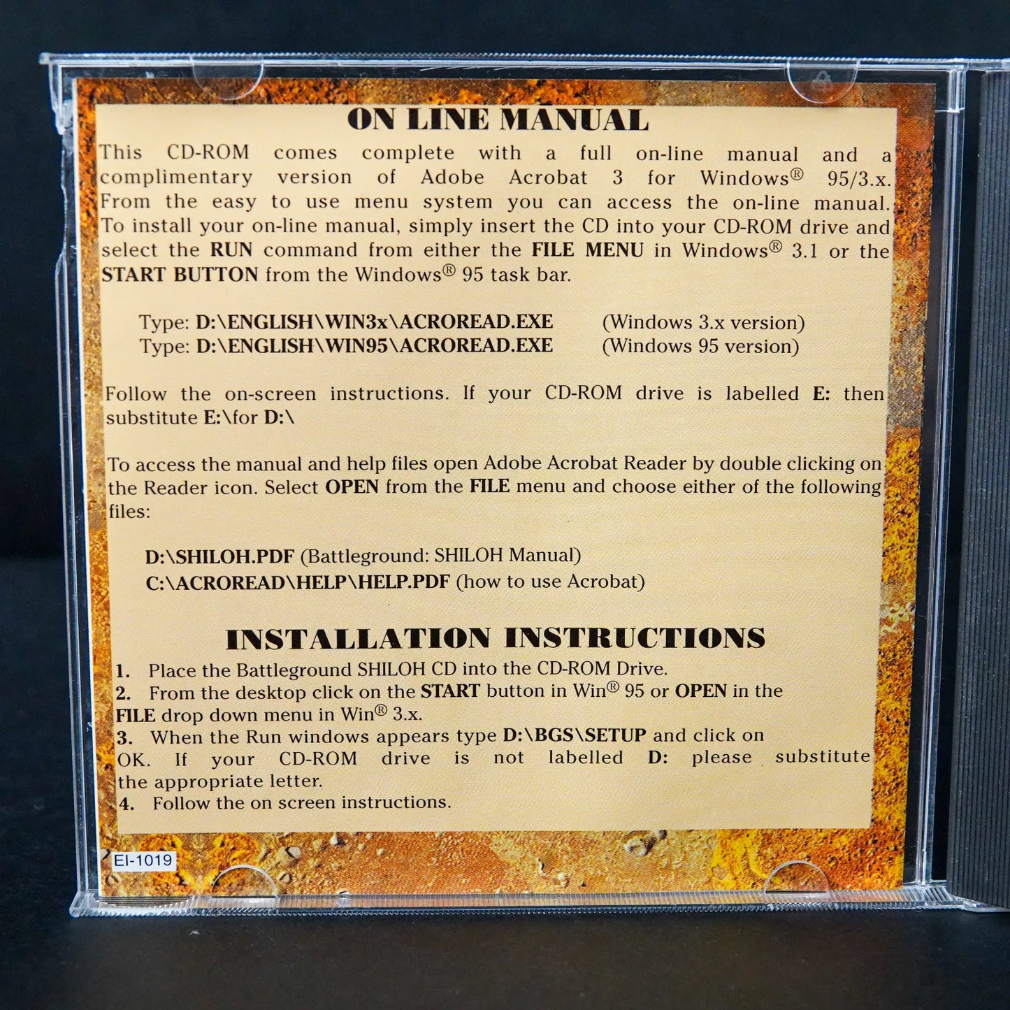 Battleground Shiloh 1862 - PC Game - Disc im Jewel Case - Englisch - Gebraucht