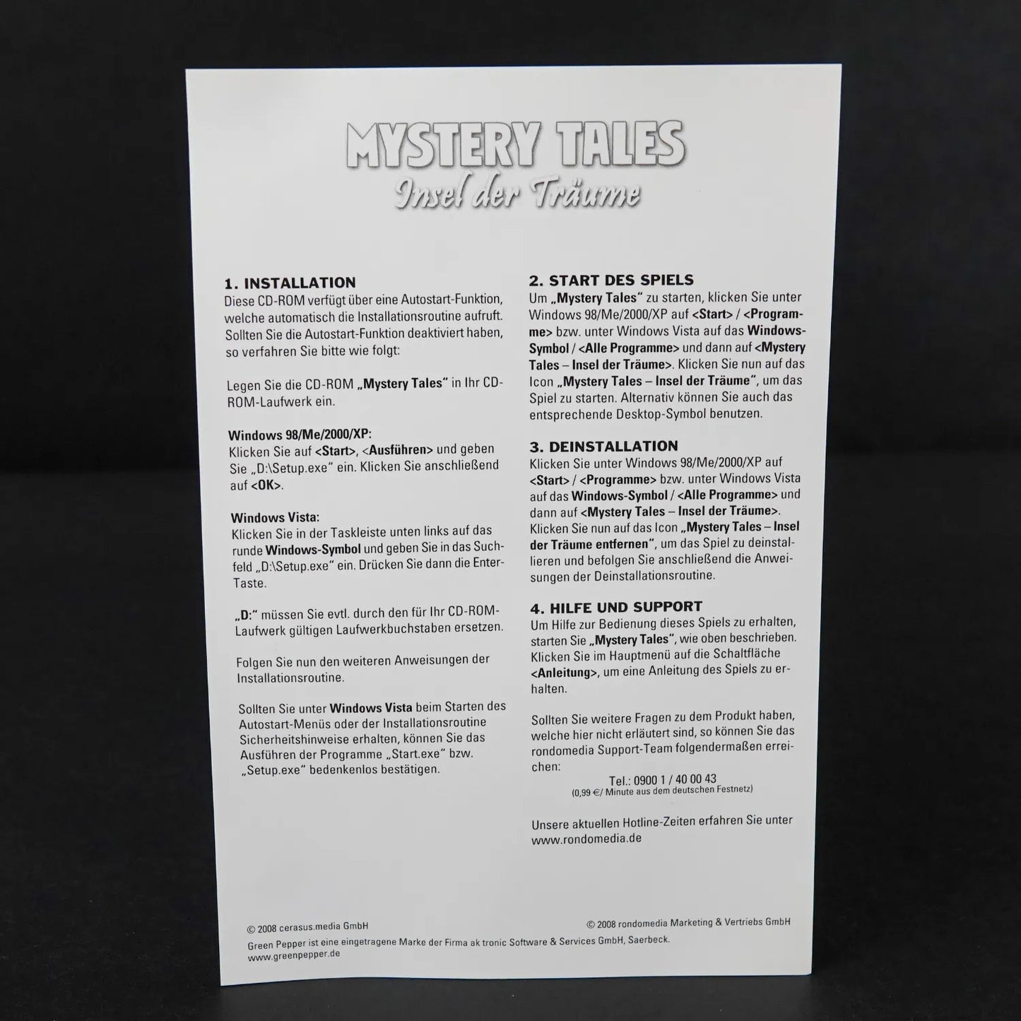 Green Pepper - Mystery Tales - Insel der Träume - PC Game - Deutsch - Gebraucht