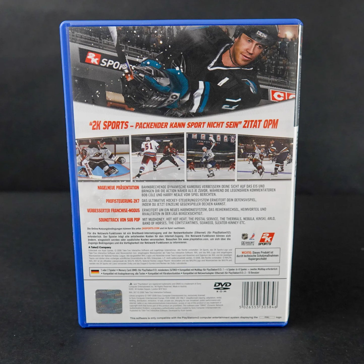 2K Sports NHL 2K7 2007 - Playstation 2 PS2 Spiel - CiB - PAL Deutsch - Gebraucht