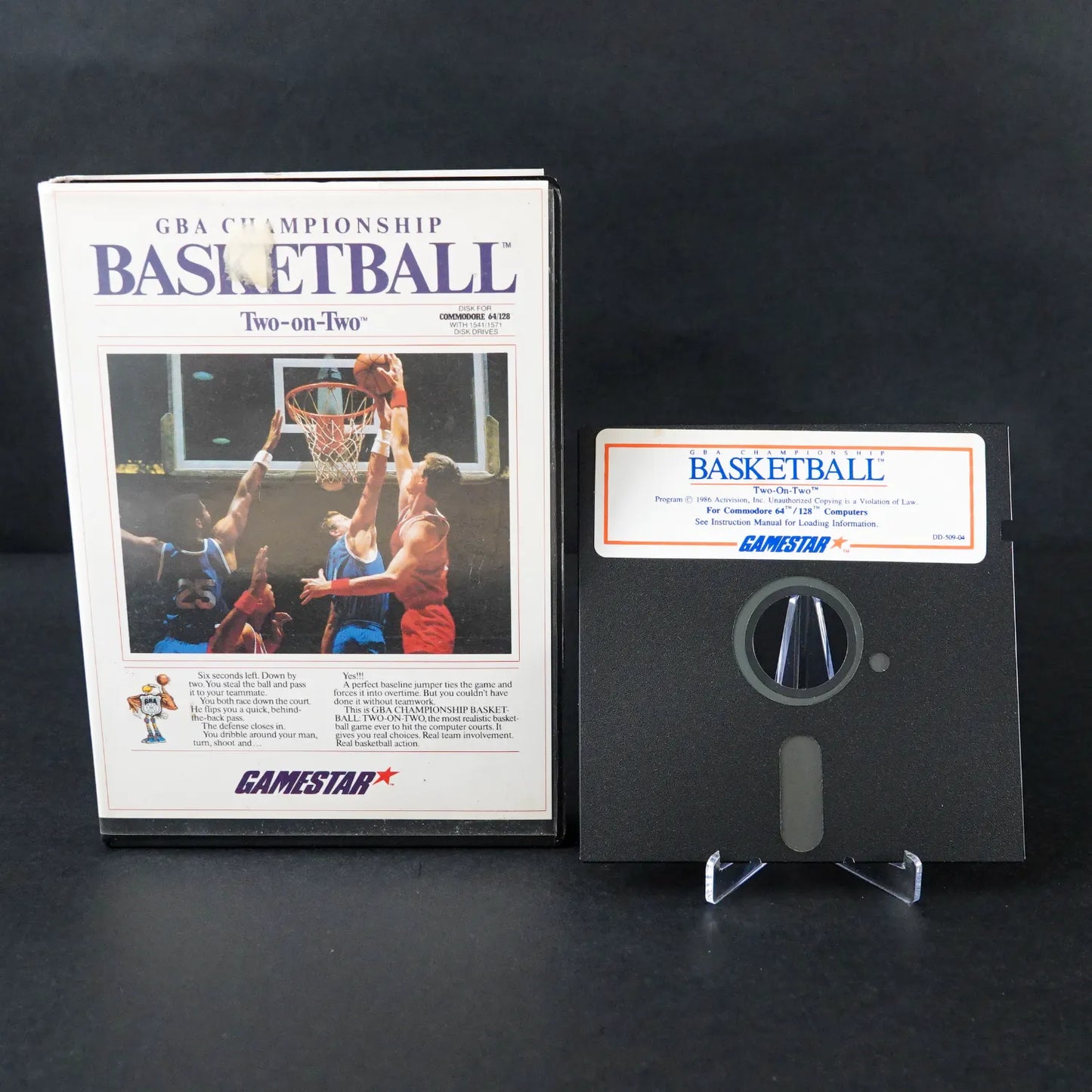 GBA Championship Basketball Two-on-Two - Commodore 64 C64 / 128 Diskette in OVP