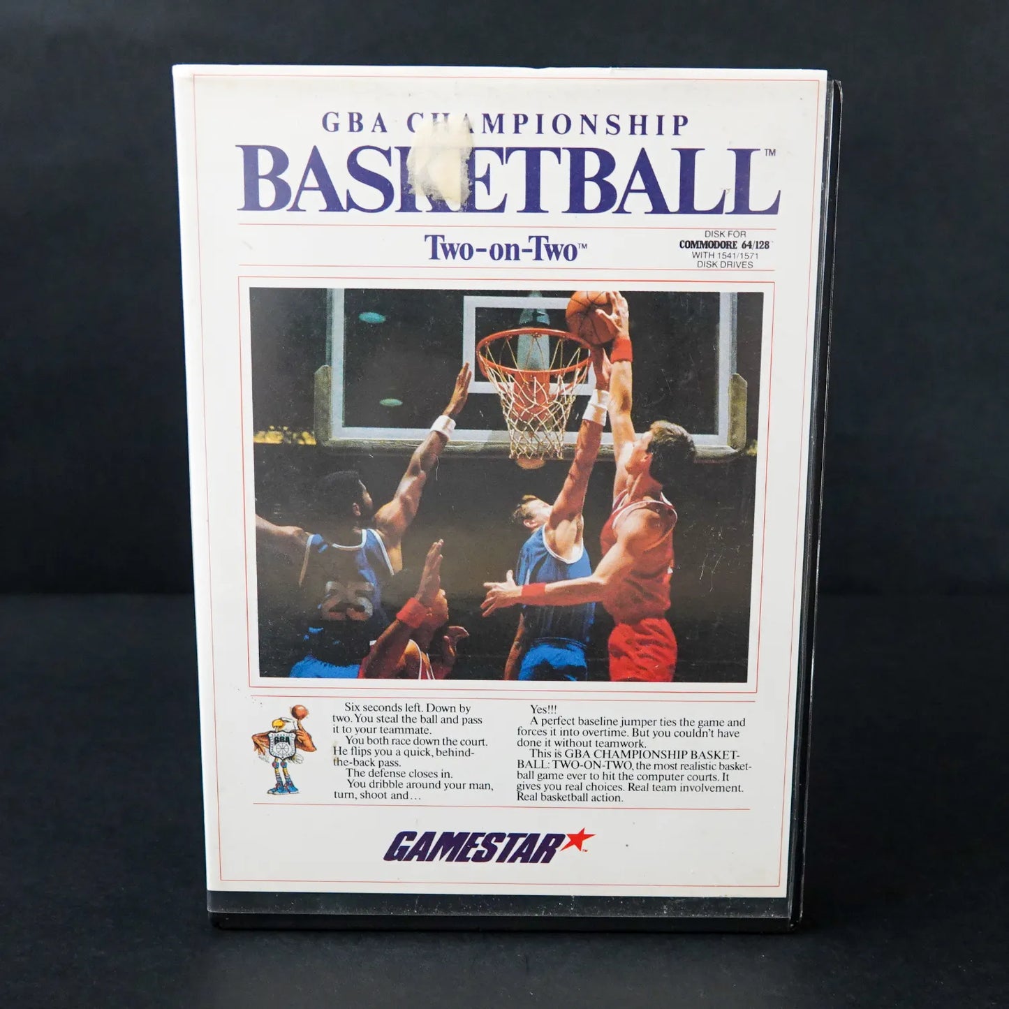 GBA Championship Basketball Two-on-Two - Commodore 64 C64 / 128 Diskette in OVP