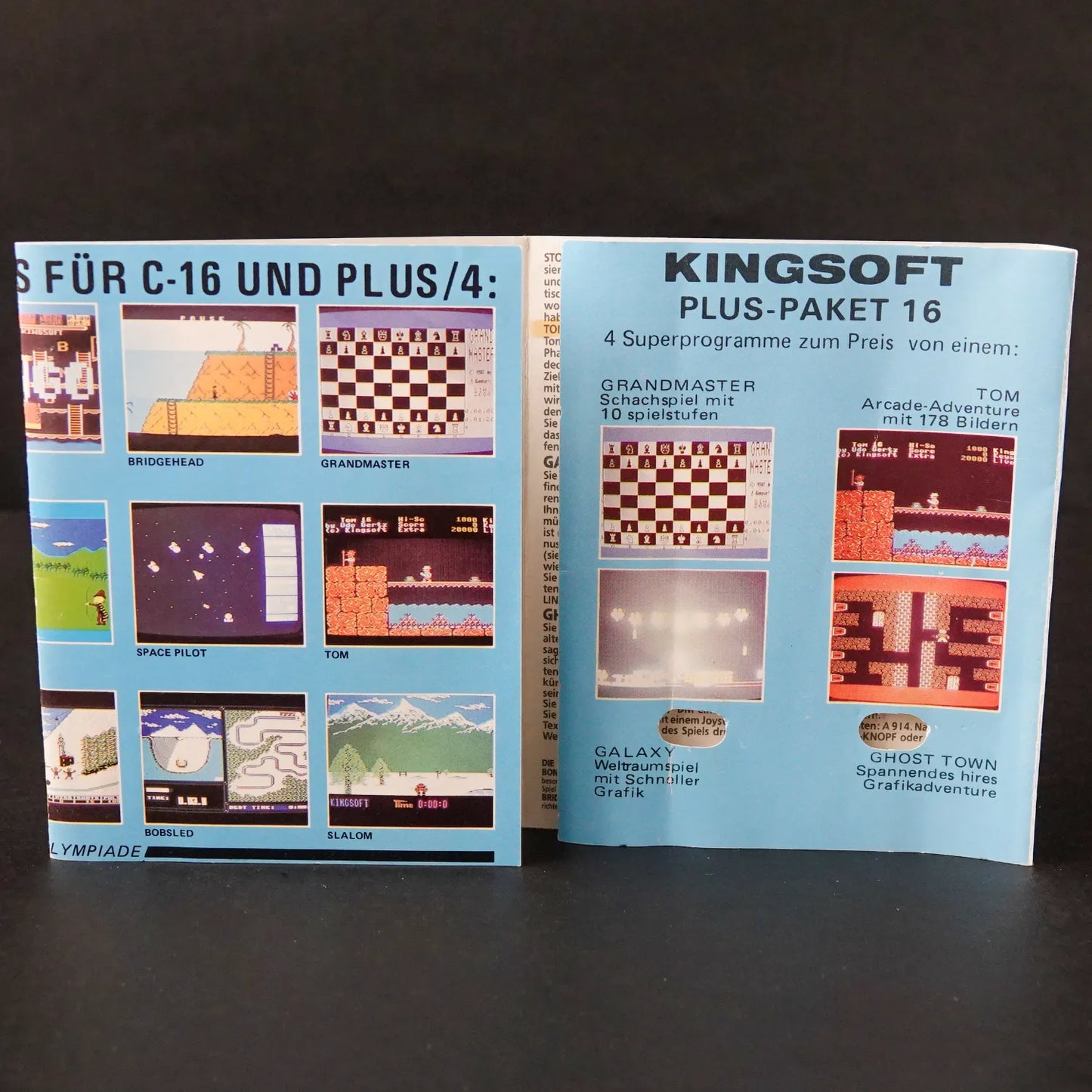 Plus-Paket 16 - Commodore 16 C16 Plus / 4 Datassette - CiB Komplett - Deutsch