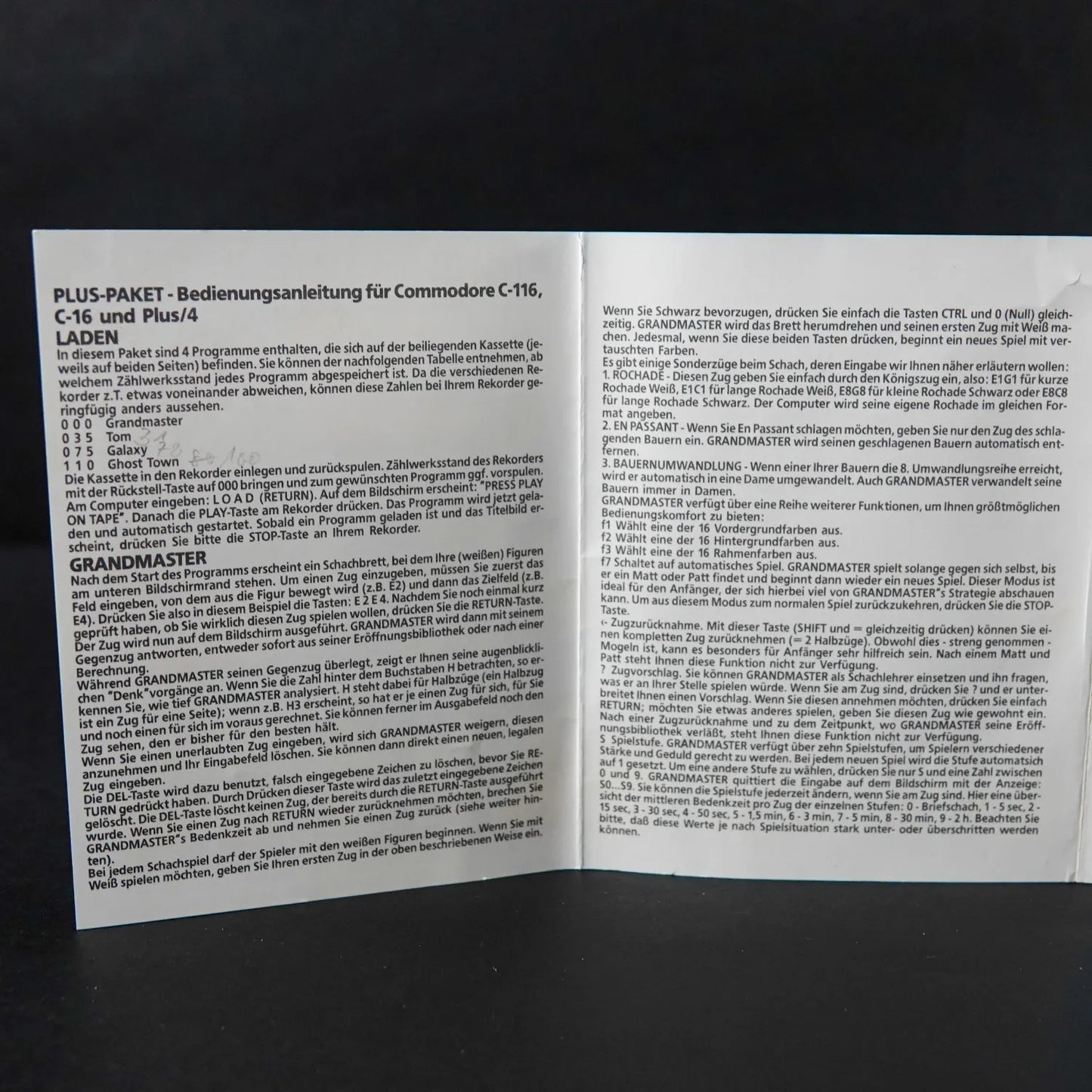 Plus-Paket 16 - Commodore 16 C16 Plus / 4 Datassette - CiB Komplett - Deutsch