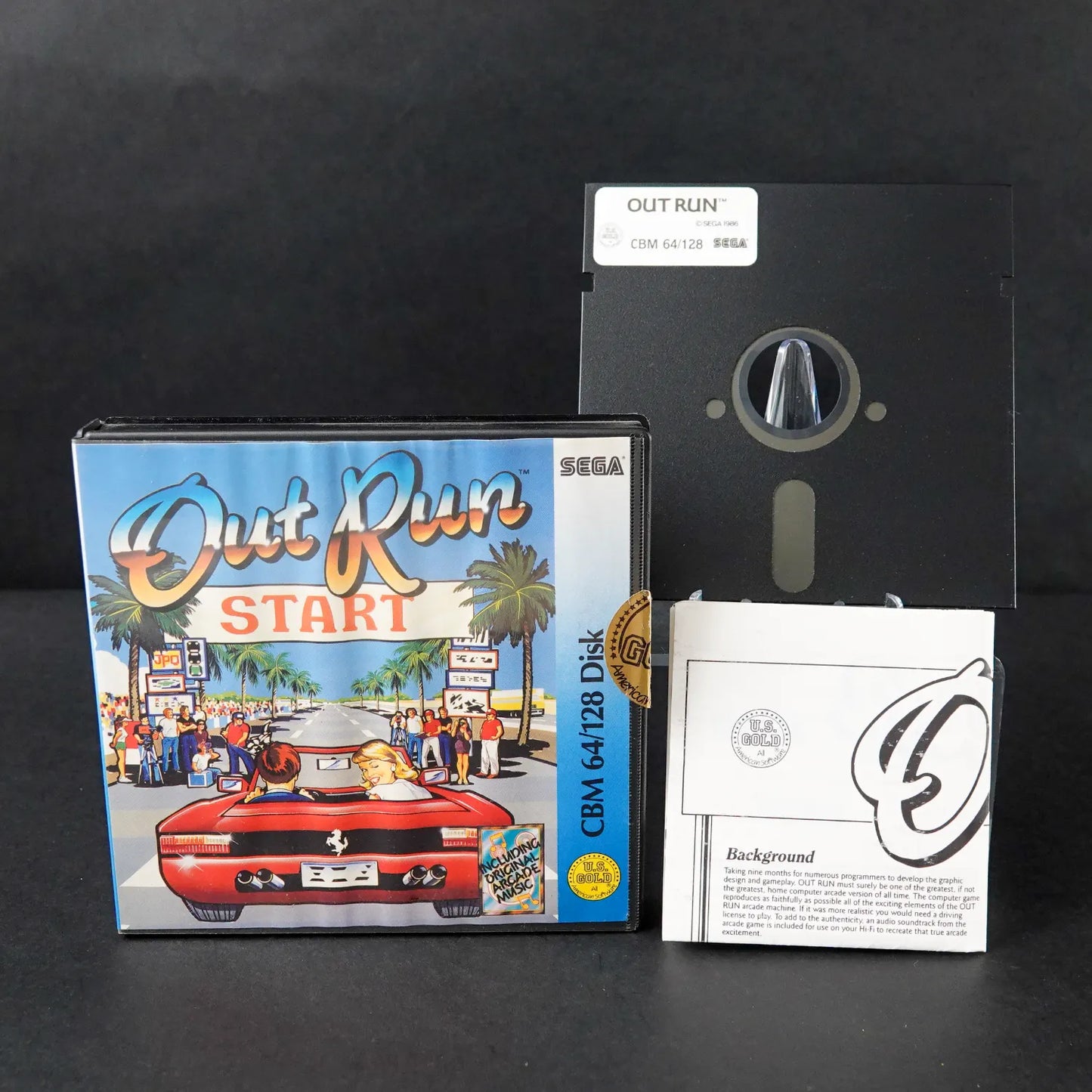 Sega Out Run - CBM Commodore 64 C64 / 128 Diskette - CiB Komplett - Englisch