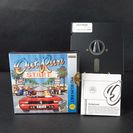Sega Out Run - CBM Commodore 64 C64 / 128 Diskette - CiB Komplett - Englisch