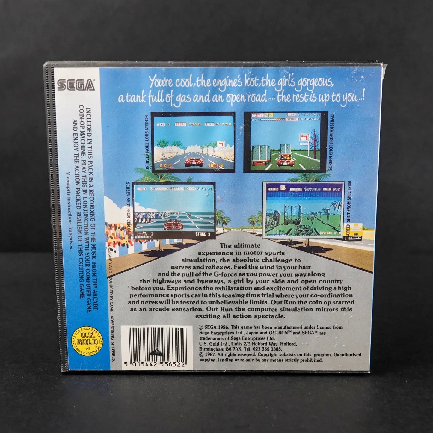 Sega Out Run - CBM Commodore 64 C64 / 128 Diskette - CiB Komplett - Englisch