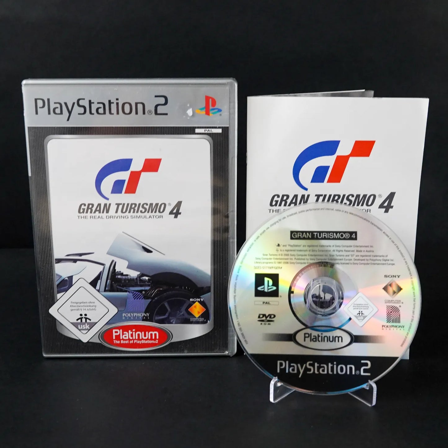 Gran Turismo 4  - Playstation 2 PS2 Platinum - CiB - PAL Deutsch - Gebraucht