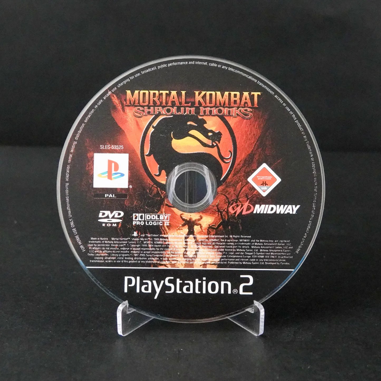 Mortal Kombat Shaolin Monks - Playstation 2 PS2 - PAL Deutsch Gebraucht - FSK18