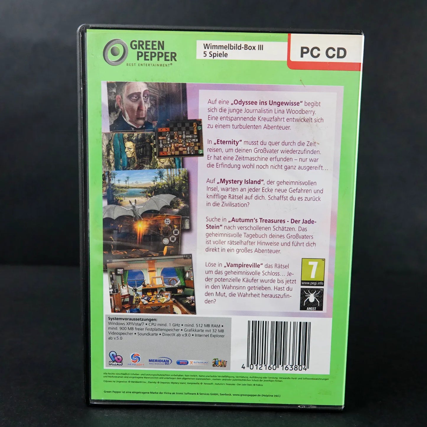 Green Pepper - Wimmelbild Box III - 5 Spiele - PC Game - Deutsch - Gebraucht