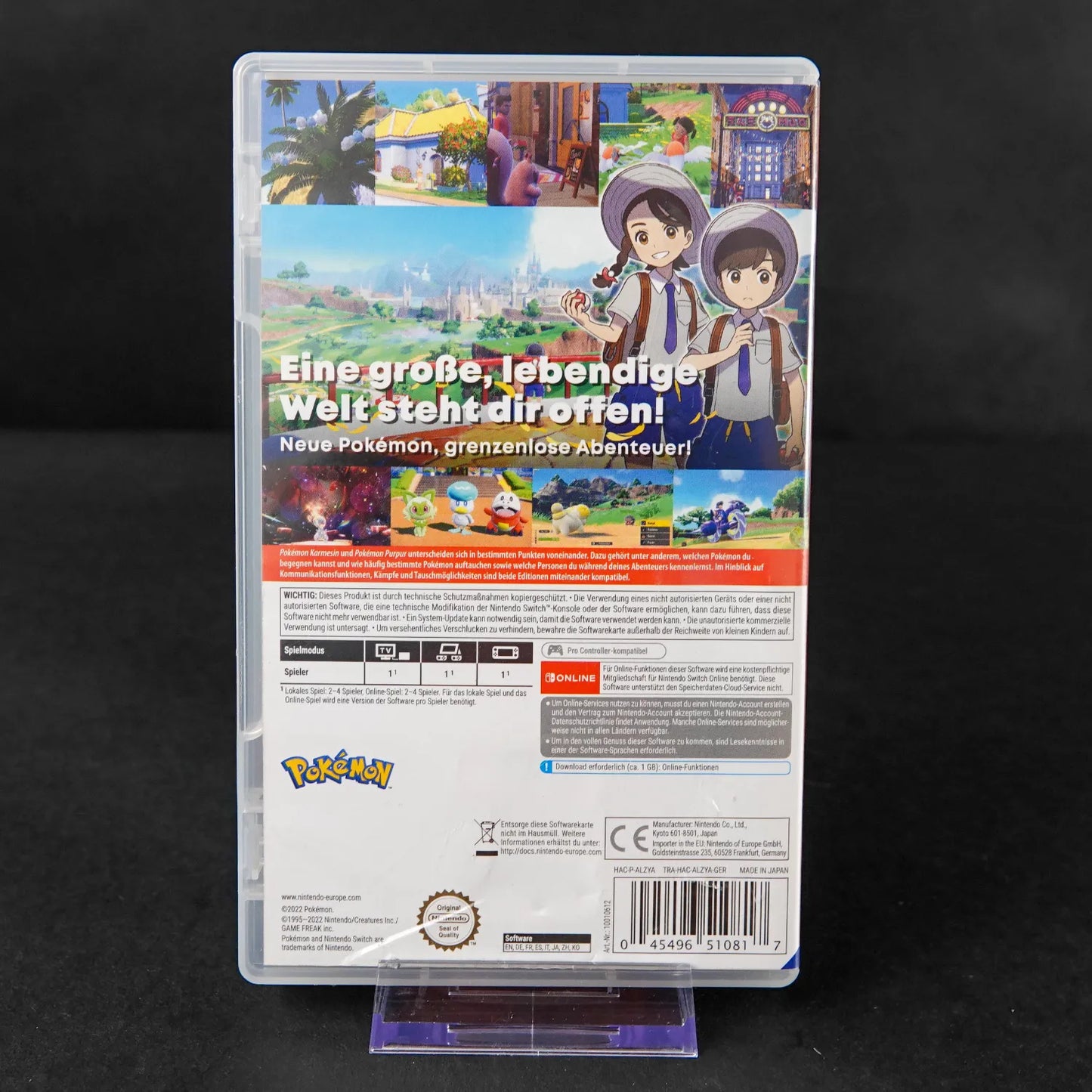 Pokémon Purpur - Nintendo Switch Spiel - Deutsch - CiB - Gebraucht