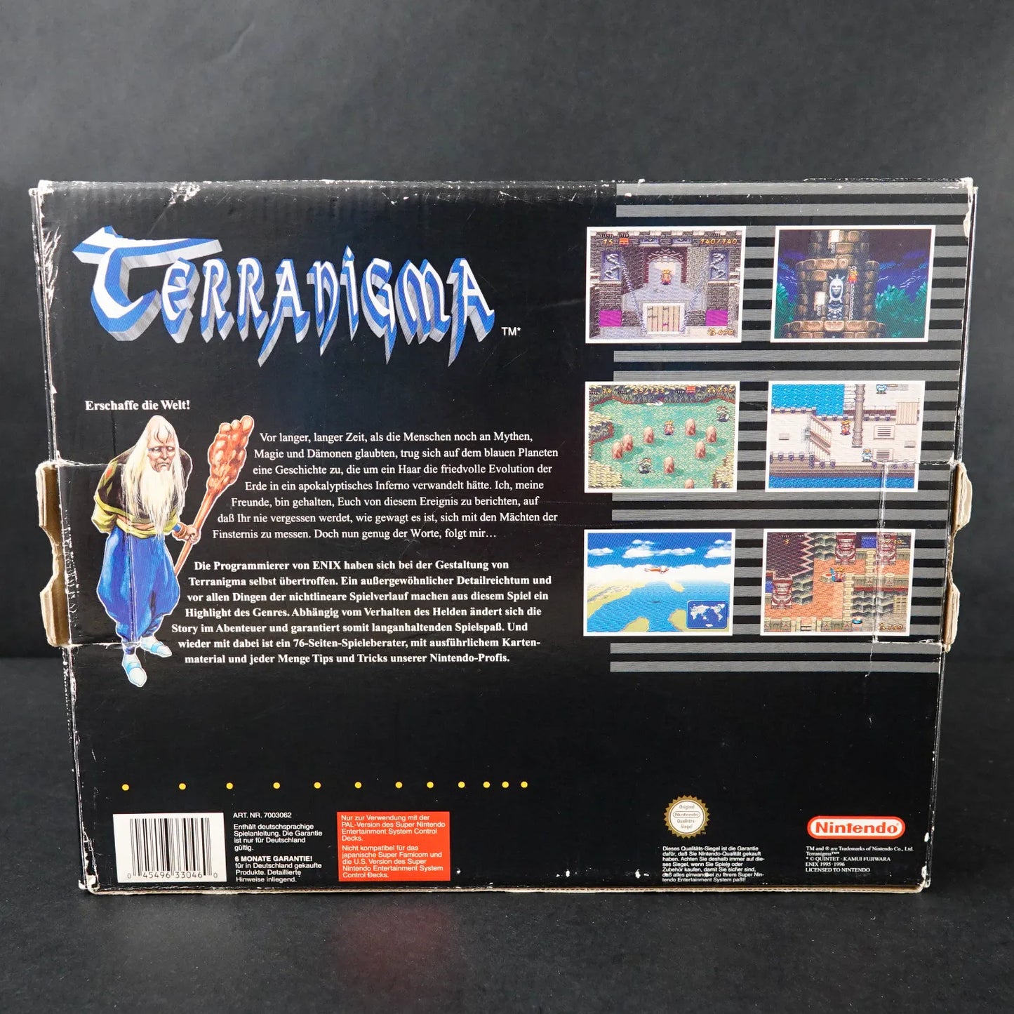 Terranigma - Super Nintendo SNES - mit OVP und Anleitung - PAL - Deutsch