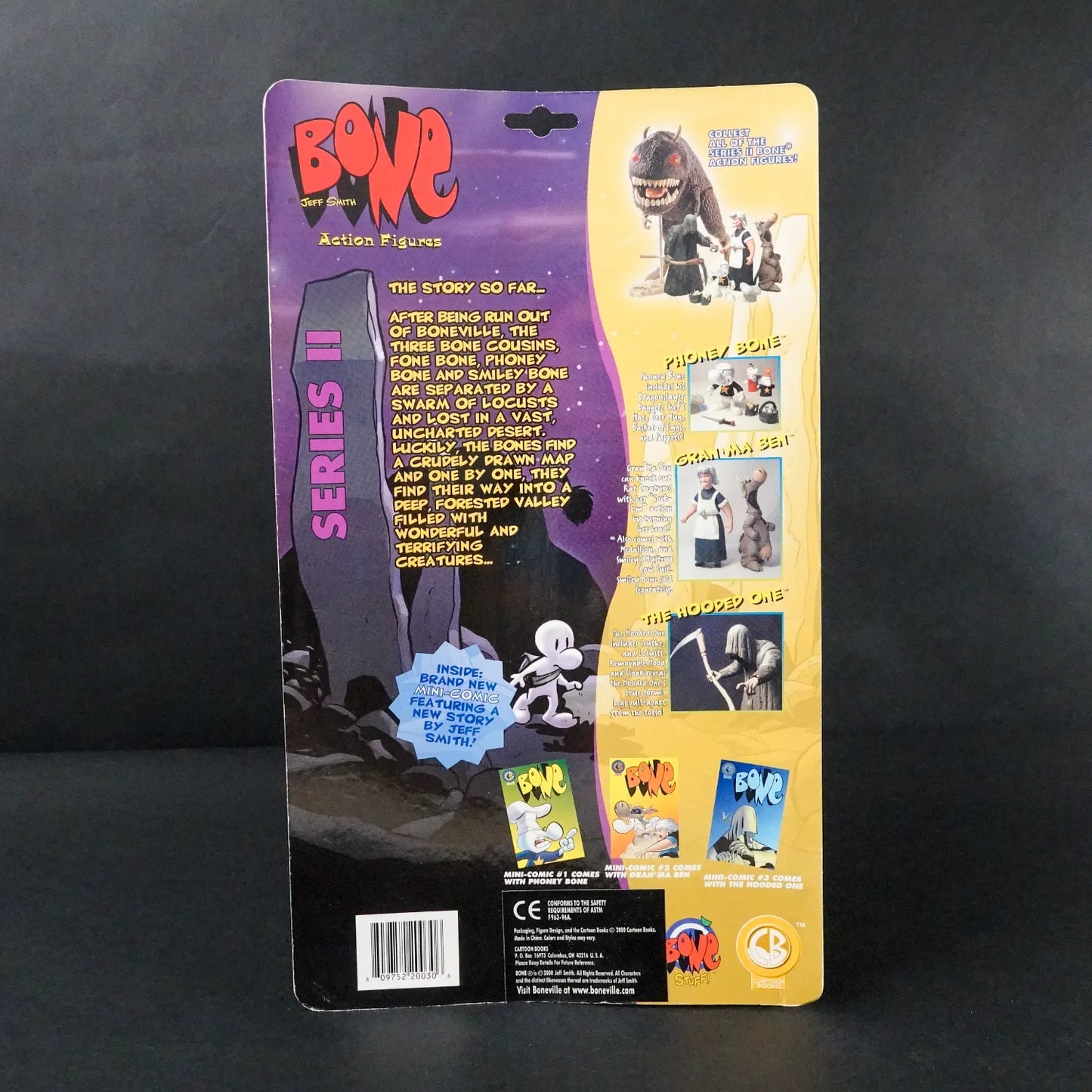 Jeff Smith's BONE Action Figur - Hooded One - Komplett - OVP beschädigt