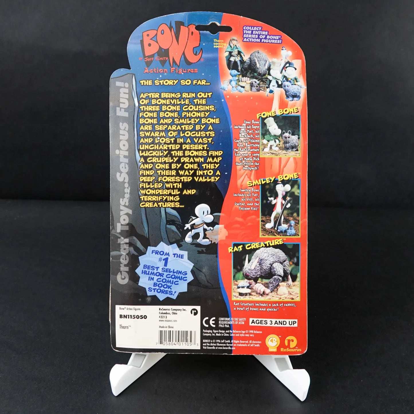 Jeff Smith's BONE - Thorn - Action Figur Series 2 mit Schwert & Baby Ratte - OVP