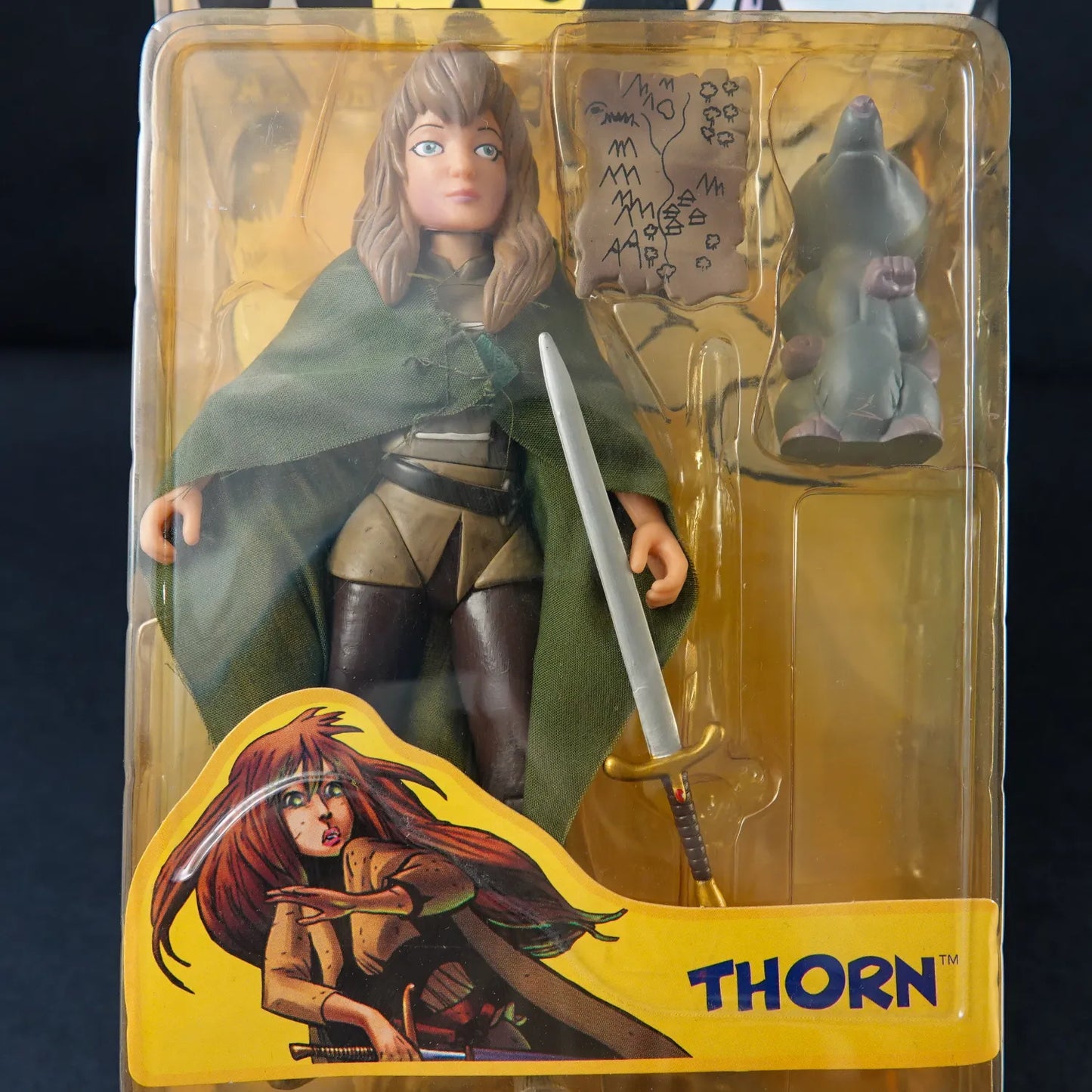 Jeff Smith's BONE - Thorn - Action Figur Series 2 mit Schwert & Baby Ratte - OVP