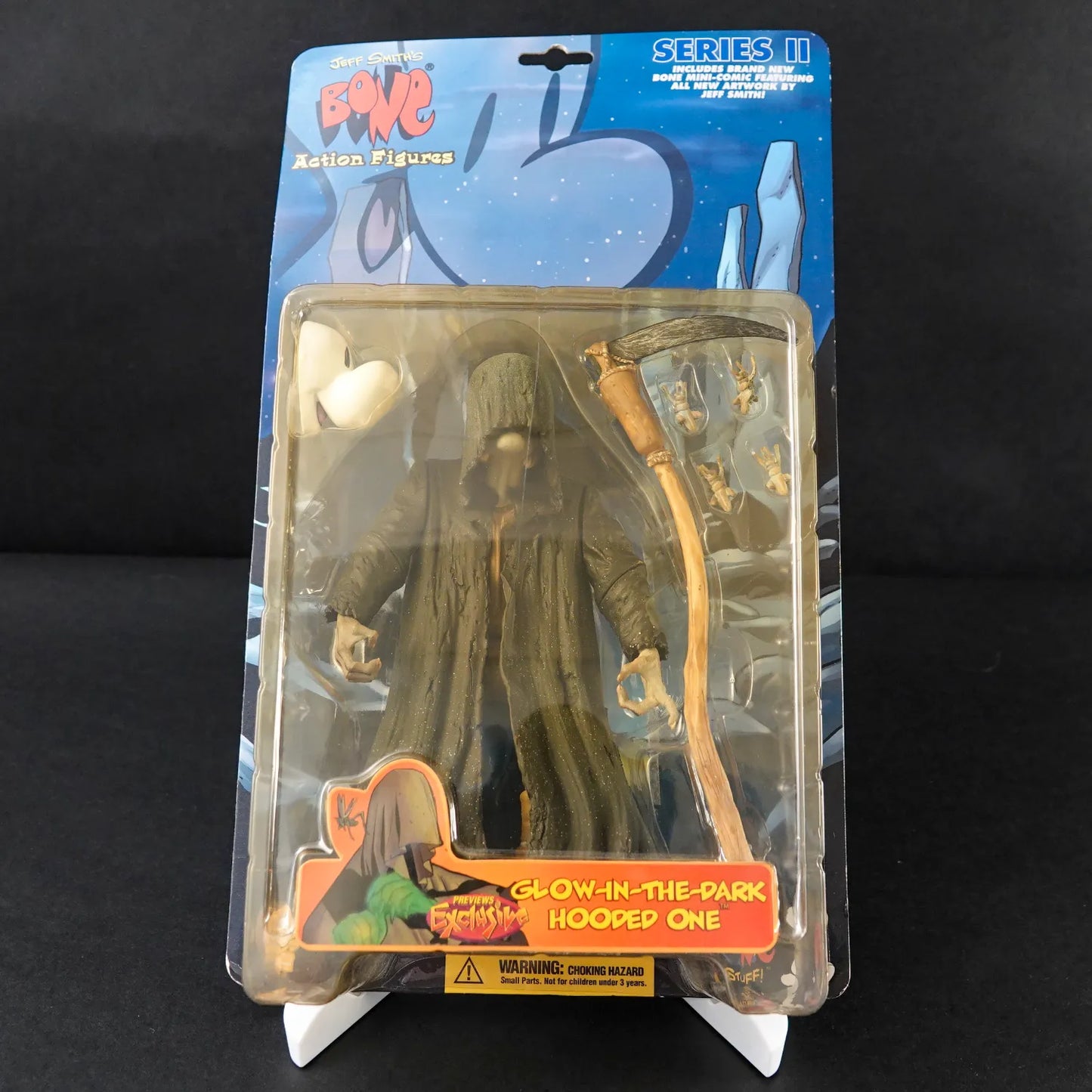 Jeff Smith's BONE Action Figur - Glow-in-the-Dark Hooded One - Sealed & OVP