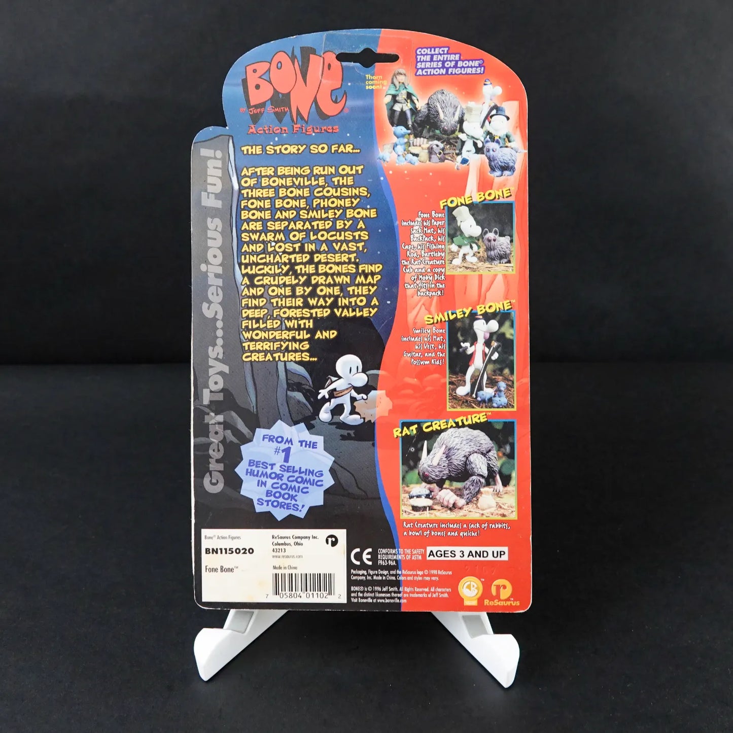 Jeff Smith's BONE Action Figur - Fone Bone - Komplett - OVP beschädigt