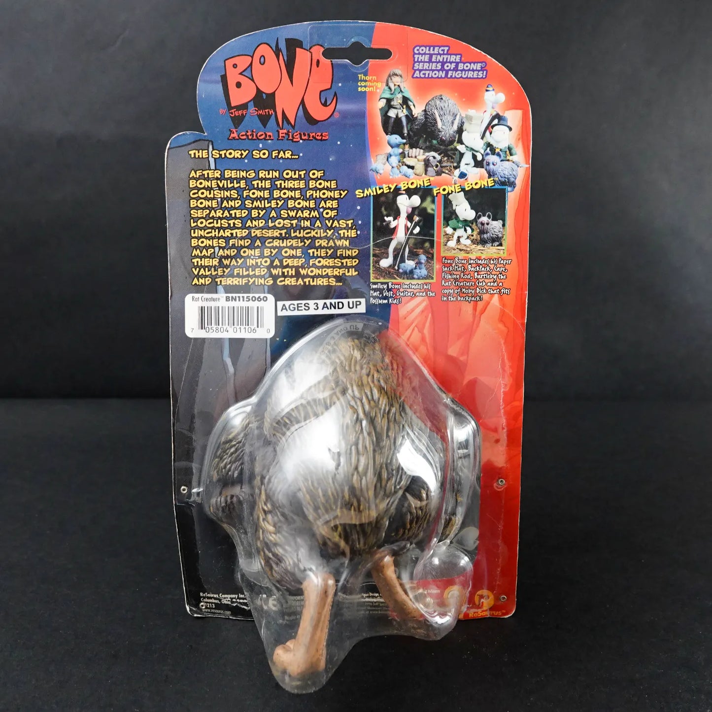 BONE Action Figur - Rat Creature - HANDSIGNIERT von Jeff Smith - OVP