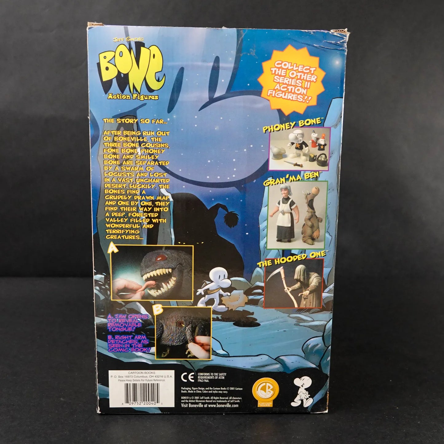 Jeff Smith's BONE Action Figur - Kingdok - Resaurus Series 1 - in OVP Window-Box