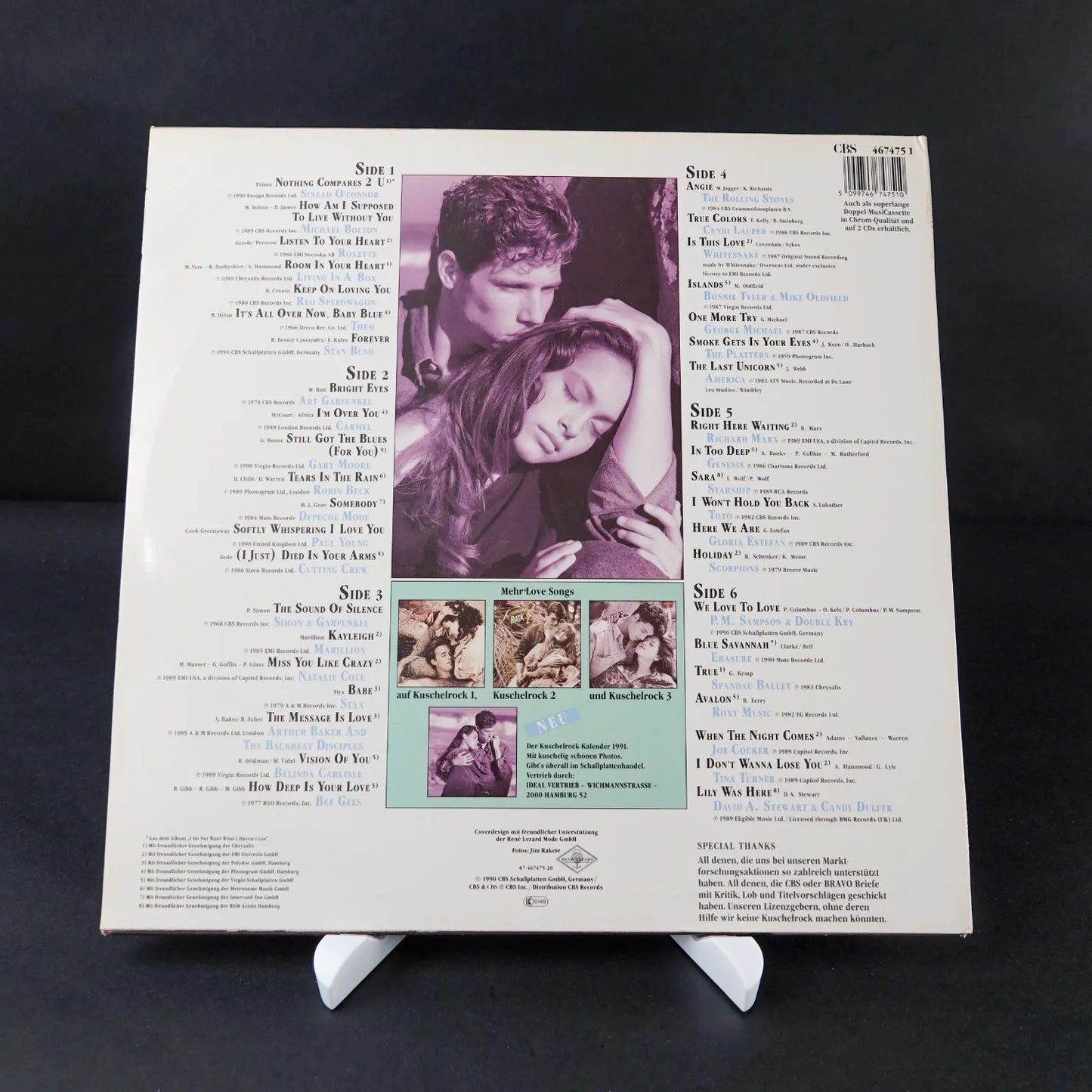 BRAVO Kuschel Rock 4 Collection - 3 Vinyls Schallplatten 6 Seiten - Vollständig